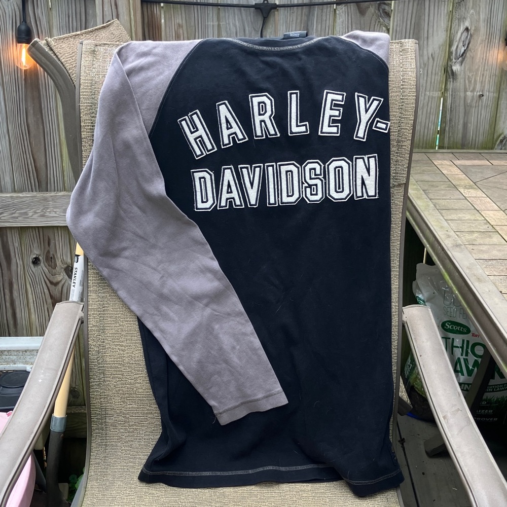 Harley-Davidson Black and Gray Raglan Shirt